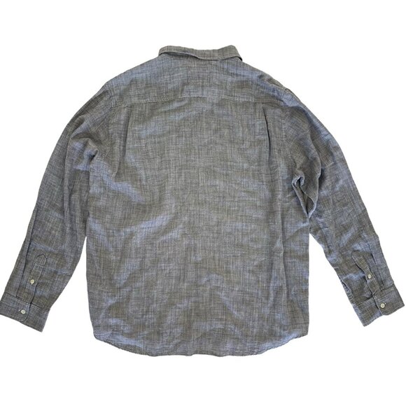 Rails Men XXL Navy Chambray Wyatt Button Down Shirt Long Sleeve - Picture 2 of 6